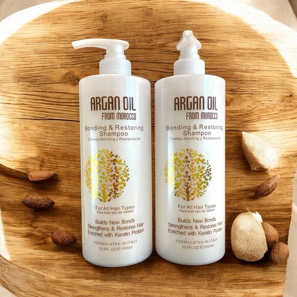 Argan Oil Bonding & Restoring Shampoo for All Hair Types  Keratin From Morocco 2 - Picture 1 of 4